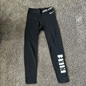 Nike Black Leggings Athletic Fit